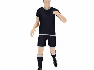 Football players 3D Model