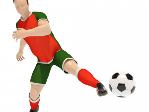Football players Modelo 3D
