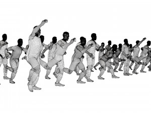 Football players Modelo 3D