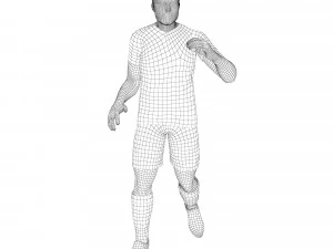 Football players 3D Model