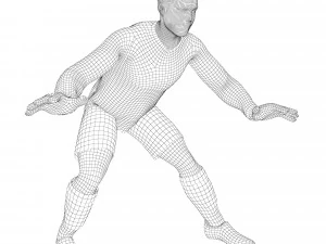 Football players 3D Model