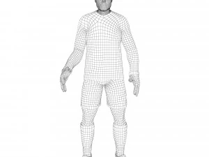 Football players 3D Model