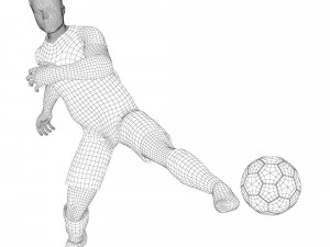 Football players 3D Model