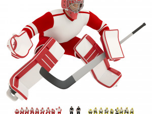 Hockey players Modelo 3D