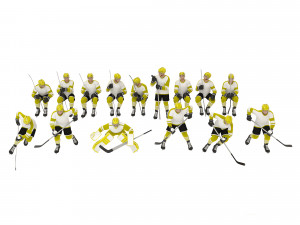 Hockey players 3D-Modell