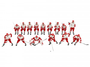 Hockey players 3D-Modell