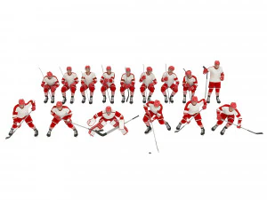 Hockey players 3D Model