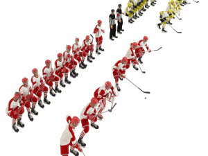 Hockey players 3D Model