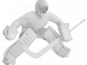Hockey players 3D Model
