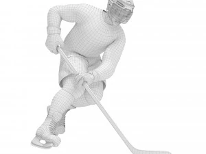 Hockey players 3D Model
