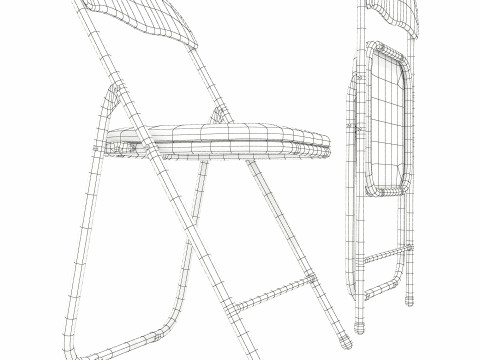 Faild Fold folding chair 3Dモデル