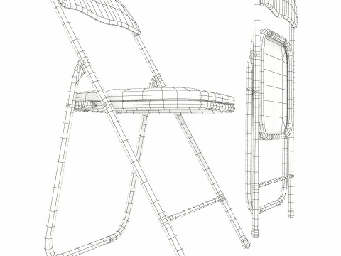 Faild Fold folding chair 3D Model