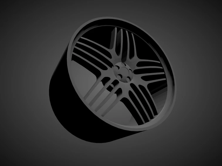 alpina scalable and 3d printable rim 3D Print Model .c4d .max .obj .3ds .fbx .stl .blend 
