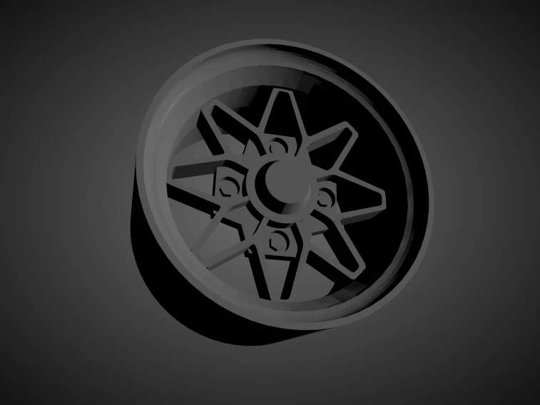 ame 182fr scalable and 3d printable rim 3D Print Model .c4d .max .obj .3ds .fbx .stl .blend 