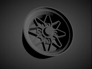 ame 182fr scalable and 3d printable rim 3D Print Model