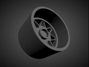 ame 182fr scalable and 3d printable rim 3D Print Model