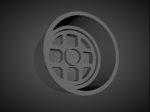 august japan feroce 4h scalable and 3d printable rim Modello di stampa 3D