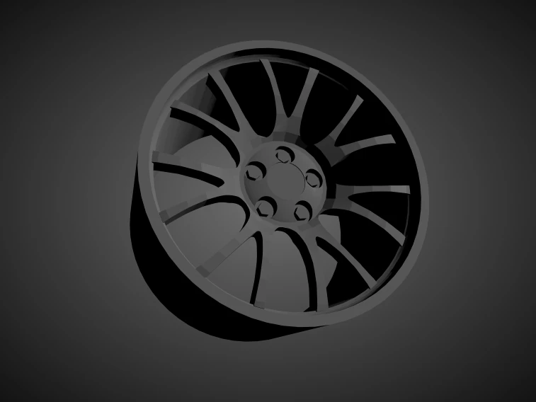 bbs ch-r scalable and 3d printable rim 3D Print Model .c4d .max .obj .3ds .fbx .stl .blend 