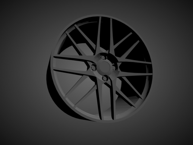 bbs cs-4 scalable and 3d printable rim 3D Print Model .c4d .max .obj .3ds .fbx .stl .blend