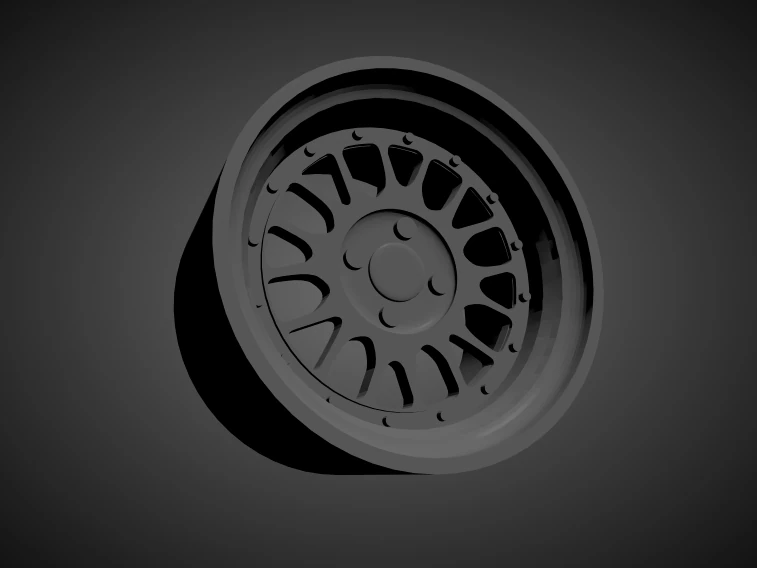 bbs e14 scalable and 3d printable rim 3D Print Model .c4d .max .obj .3ds .fbx .stl .blend