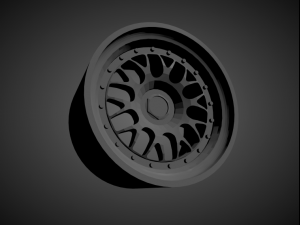 bbs e87 scalable and 3d printable rim 3D Print Model