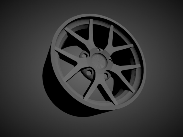 bbs fi-r scalable and 3d printable rim Model Cetak 3D .c4d .max .obj .3ds .fbx .stl .blend 