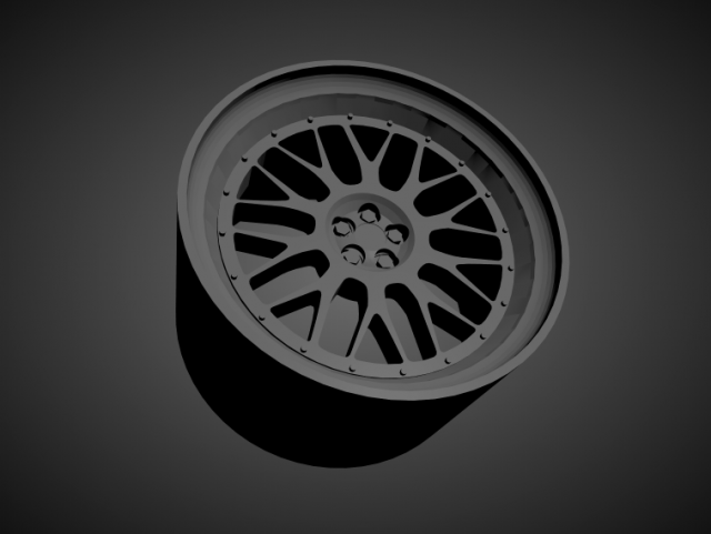 bbs lm scalable and 3d printable rim Modello di stampa 3D .c4d .max .obj .3ds .fbx .stl .blend 