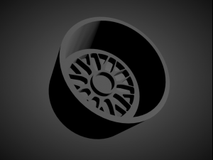 bbs lm scalable and 3d printable rim Modello di stampa 3D