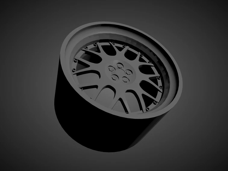 bbs rs-gt scalable and 3d printable rim 3D Print Model .c4d .max .obj .3ds .fbx .stl .blend 