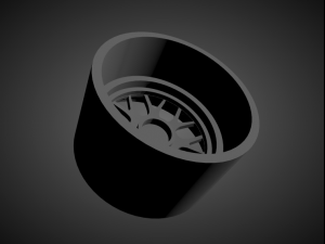 bbs rs-gt scalable and 3d printable rim Modelo de impresión 3D