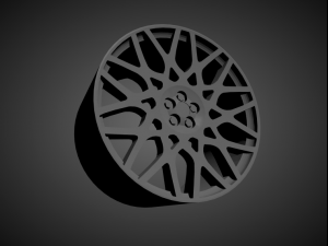 bbs rx-r scalable and 3d printable rim Model Cetak 3D