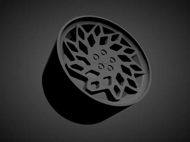 wci md1 scalable and 3d printable rim Model do druku 3D .c4d .max .obj .3ds .fbx .stl .blend 