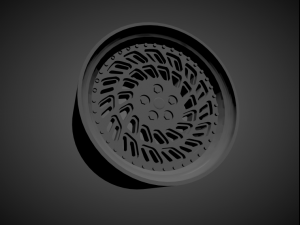 wci lp1 scalable and 3d printable rim 3D 프린트 모델
