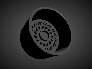 wci lp1 scalable and 3d printable rim Model Cetak 3D