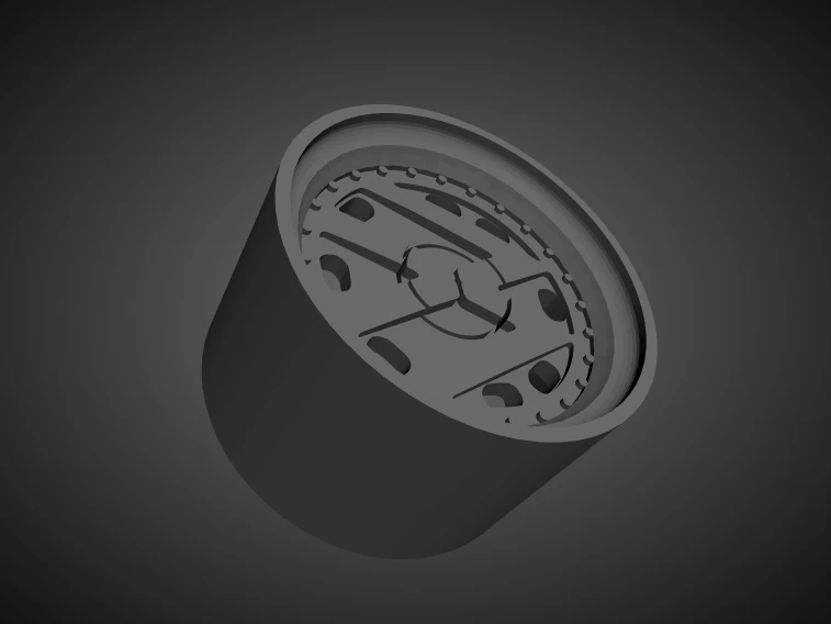vw emblem scalable and 3d printable rim 3D Print Model .c4d .max .obj .3ds .fbx .stl .blend 