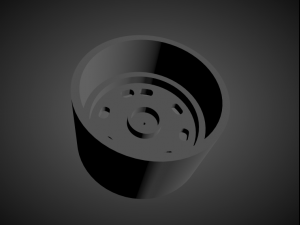 vw emblem scalable and 3d printable rim 3D 打印模型