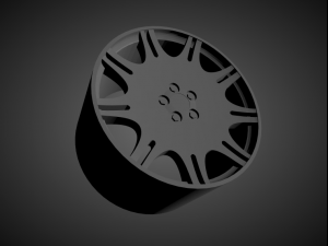 vossen vps-312 scalable and 3d printable rim 3D 打印模型