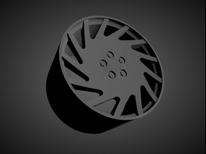 vossen vle scalable and 3d printable rim 3D Print Model