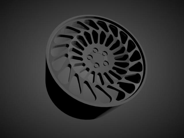 vossen ml-r2 scalable and 3d printable rim 3D प्रिंट मॉडल .c4d .max .obj .3ds .fbx .stl .blend 