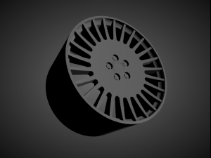 vossen ml-r1 scalable and 3d printable rim 3D Print Model