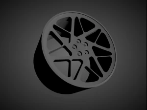 vossen lc-109t scalable and 3d printable rim 3D Print Model