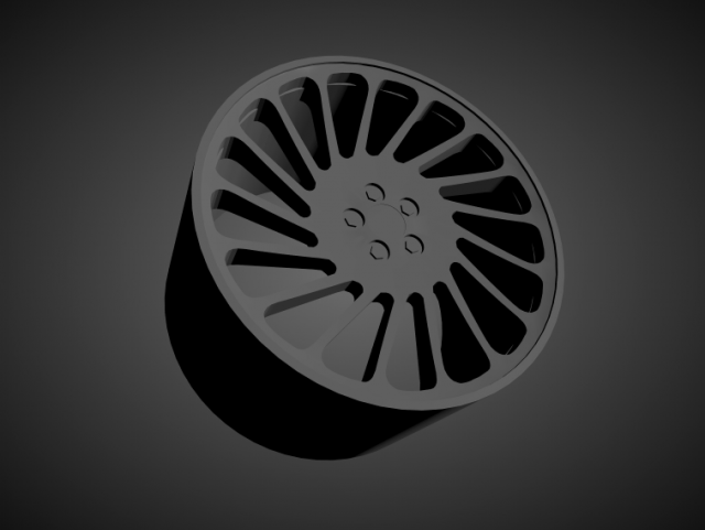 vossen lc-106t scalable and 3d printable rim 3Dプリントモデル .c4d .max .obj .3ds .fbx .stl .blend 