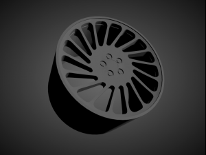 vossen lc-106t scalable and 3d printable rim 3D Print Model