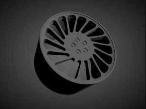 vossen lc-106t scalable and 3d printable rim 3D Print Model