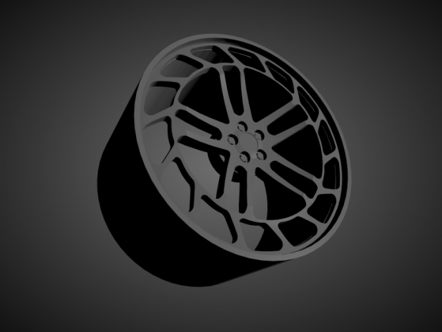 vossen lc2-c1 scalable and 3d printable rim 3Dプリントモデル .c4d .max .obj .3ds .fbx .stl .blend