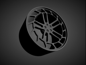 vossen lc2-c1 scalable and 3d printable rim 3D Print Model