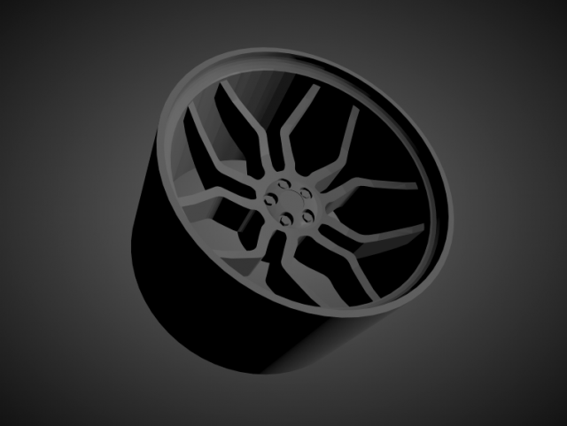vossen hc-3 scalable and 3d printable rim 3D Принт Модель .c4d .max .obj .3ds .fbx .stl .blend 