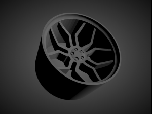 vossen hc-3 scalable and 3d printable rim 3D Print Model
