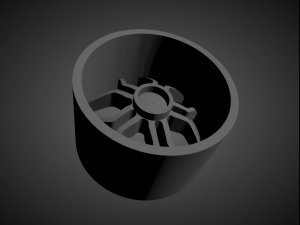 vossen hc-3 scalable and 3d printable rim 3D Принт Модель
