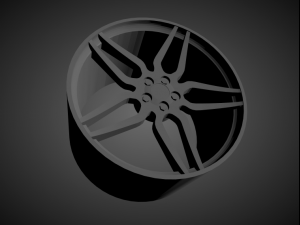 vossen hc-2 scalable and 3d printable rim 3D 프린트 모델